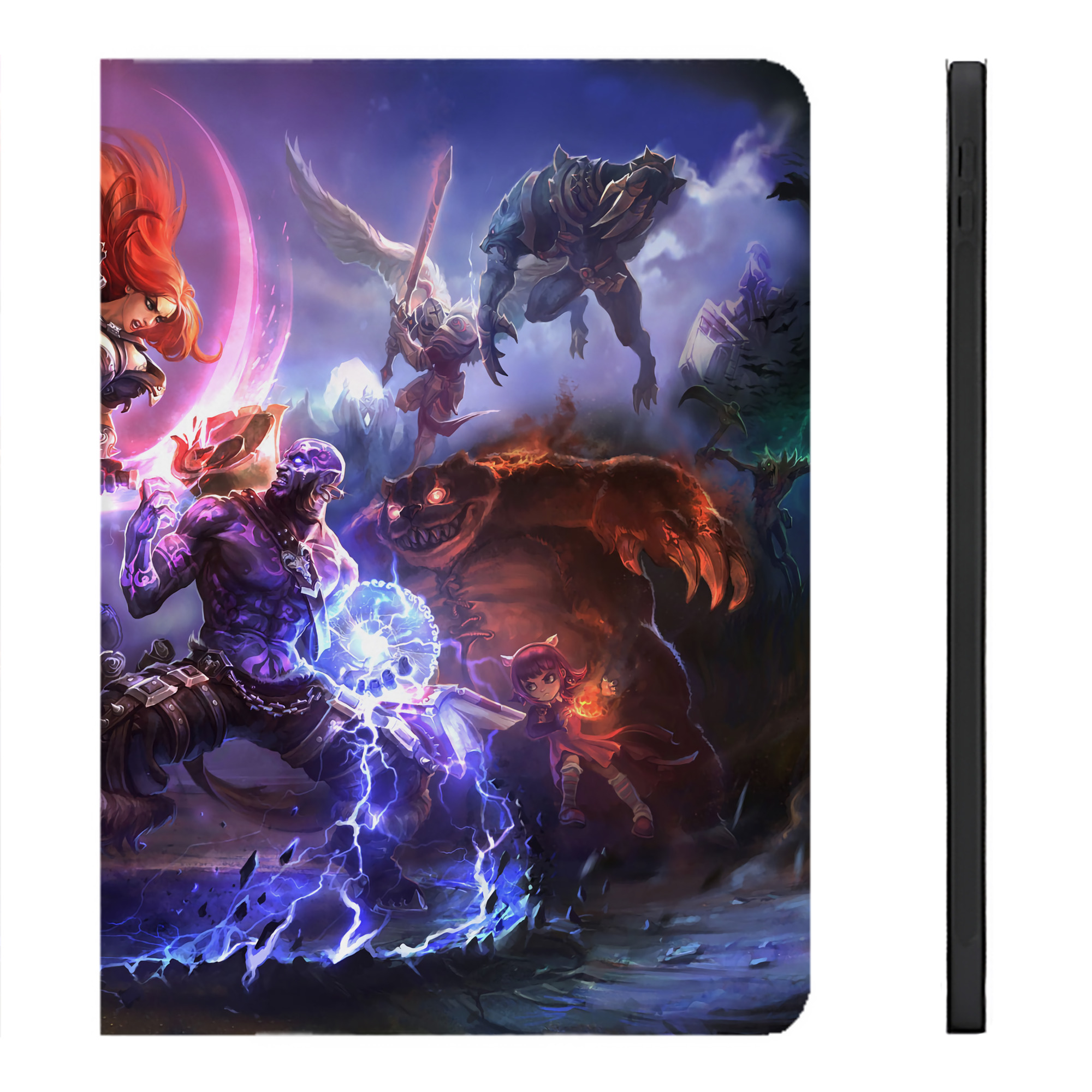 （画像用） リーグ・オブ・レジェンド League of Legends LOL IPadケース ペンホルダー付き ブックスタイルデザイン